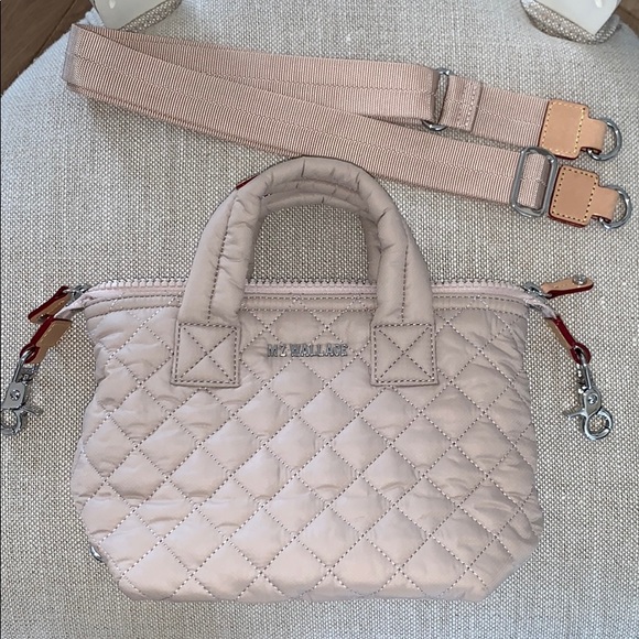 MZ Wallace Handbags - MZ Wallace Mushroom Micro Sutton mini quilted bag